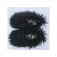 thumbnail image 4 of Ferndule Mens Womens Warm Shoes Fluffy Slipper Socks Plush Lined Booties Slippers Comfort Memory Foam House Shoe Unisex Slip On Lightweight Black 11-11.5, 4 of 5