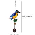 thumbnail image 3 of Shisuyan Wind Chime Multi Colored 1 Set 17X5.5X1 In Metal Glass, 3 of 8
