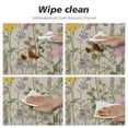 thumbnail image 4 of JEUXUS  Vintage Wildflower Tablecloth  Retro Flower Plant Herb Table Cloth Washable Floral Table Cover for Seasonal Spring Sweet Home Kitchen Picnic Decoration Supplies, 4 of 7
