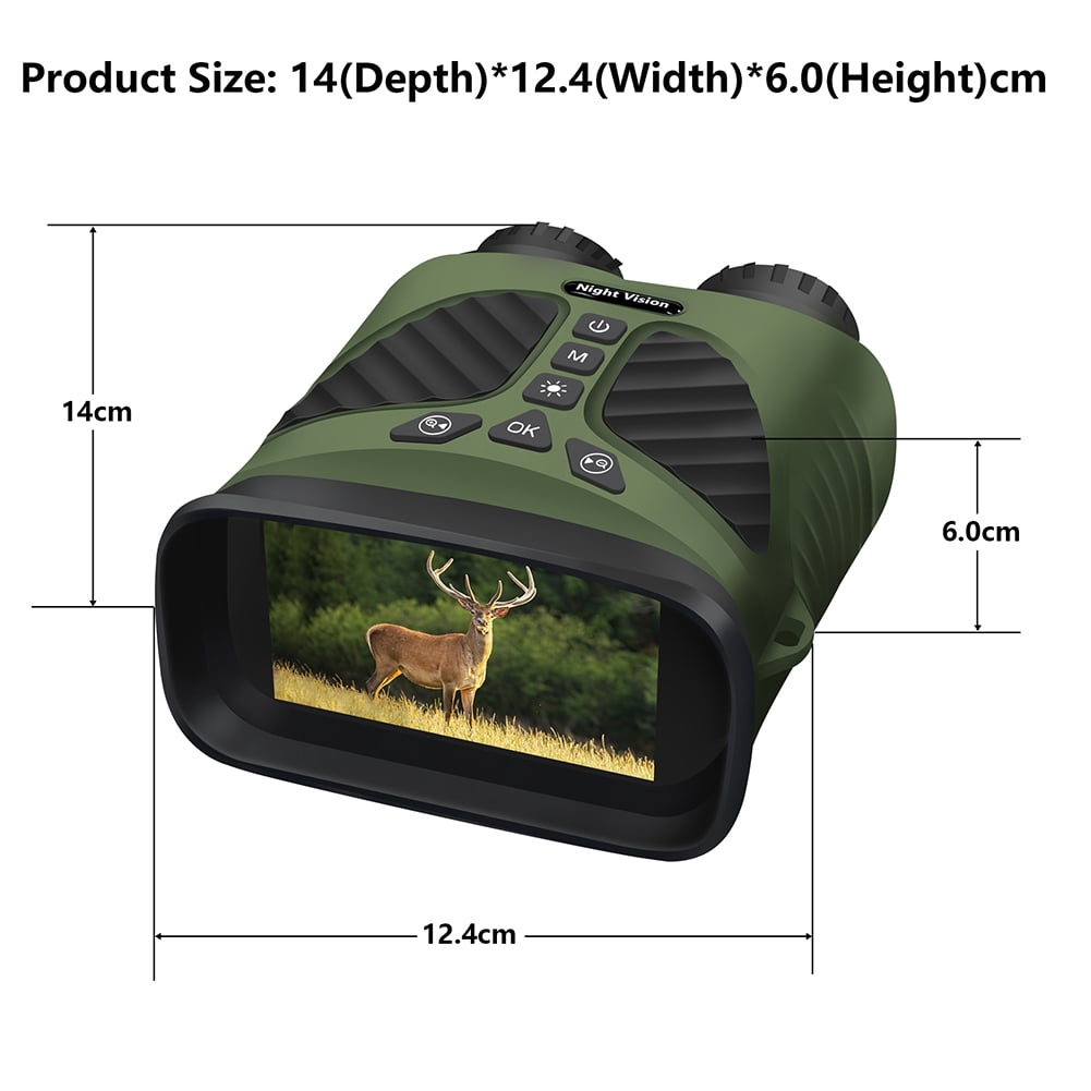 2024 New 40M 2.5K Hd Goggles Infrared Binoculars, with 3'' Large Screen 8X Digital Zoom, Rechargeable Lithium Battery, for Travel Camping