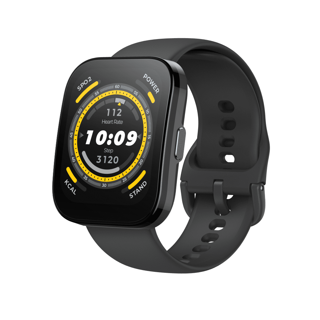 Amazfit Bip 5 Smart Watch 46mm, GPS,Bluetooth Calling, 10-Day Battery, Heart-Rate & VO2 Max, Sleep Health Monitoring, AI Fitness Tracker App, for Android & iPhone,Soft Black