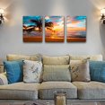 thumbnail image 6 of Print Artwork Blue Ocean Sea Wall Art - Art - Canvas Prints Picture Seaview Bottom View Beneath Surface Pictures Painting On Canvas Modern Seascape Home Office Decor, 6 of 6
