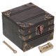 thumbnail image 1 of Vintage Style Wooden Treasure Chest Organization Box For Collectors Living Room 1Set, 1 of 5