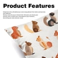 thumbnail image 2 of Squirrel Stylish Velvet Throw Pillow Covers Set of 2 with Unique Patterns for Bed Pillow - 16x16, 18x18, 20x20 Inches for Various Occasions, 2 of 6