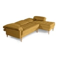 thumbnail image 3 of Sala Modular Reversible Makora Cavalli Con Memory Foam, Color Mostaza, Lino Respaldo Reclinable De 3 posiciones., 3 of 9