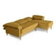 thumbnail image 3 of Sala Modular Reversible Makora Cavalli Con Memory Foam, Color Mostaza, Lino Respaldo Reclinable De 3 posiciones., 3 of 9
