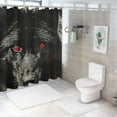 thumbnail image 7 of Orinice Wolf Gothic Art Bathroom Decor Set Colorful Luxurious Graphic Polyester Fabric Fashion Bathroom Decor Sets with Hooks Size 100％ Polyester Home Bathtubs Bathroom Curtain Decoration Washable, 7 of 7