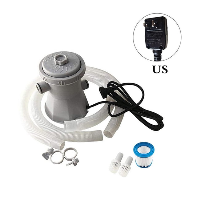 Wosthever Juego de bomba de filtrado de piscina 2020, bomba de filtrado de piscina eléctrica, filtro de circulación de limpieza de agua para Jardín y Patio