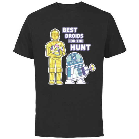 Star Wars Best Droids For the Hunt Easter - Short Sleeve Cotton T-Shirt for Adults - Customized-Black