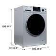 thumbnail image 5 of Equator 1.62 cu.ft./15 lbs All in One Combo Washer Dryer with Pet Cycle Silver, 5 of 30