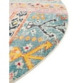 thumbnail image 4 of Unique Loom Monterey Collection Area Rug - Codex (8' Round Multi/Blue), 4 of 7