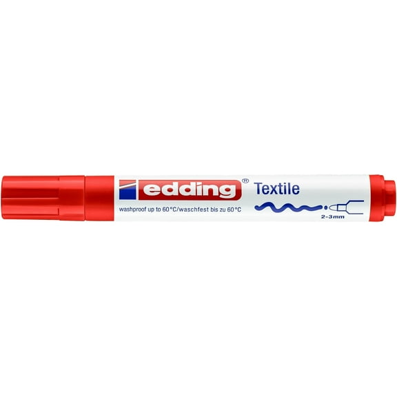 edding 4500 Textile Marker, Red