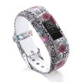 thumbnail image 4 of Pulsera de reloj resistente al agua con banda protectora apta para Vivofit JR JR2 Junior, color negro, 4 of 5