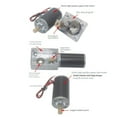 1Pcs Double Shaft Worm Gear Motor Dc 12V 25Rpm High Torque Speed