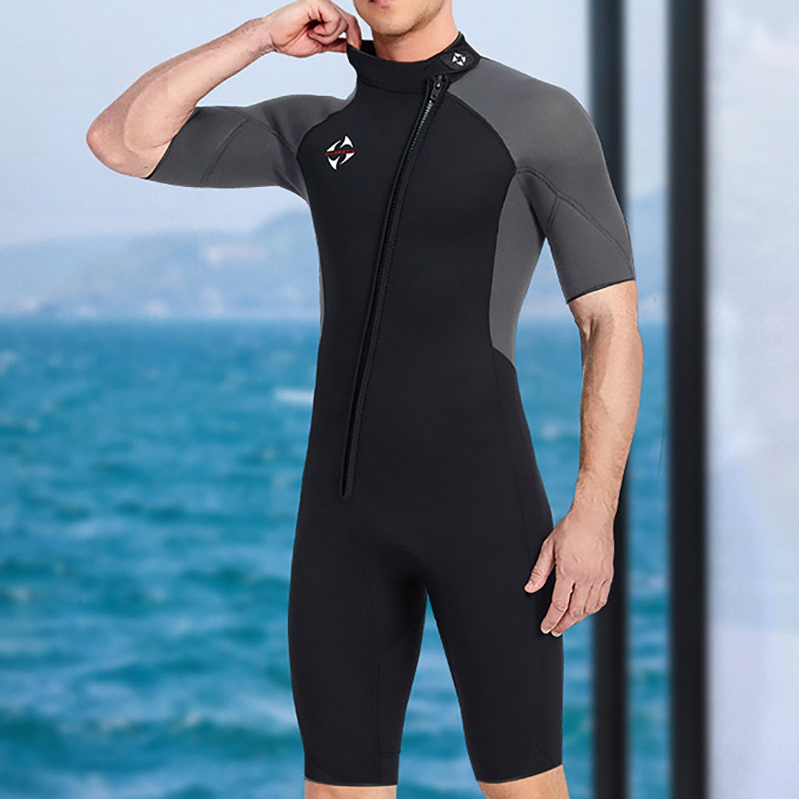 ANINEO Wet Suit For Men Cold Water Swimming 3MM Swimwear 1 Piece Men Swim Shorts Versatile Hawaii Summer Tropical Brazilian Beachwear