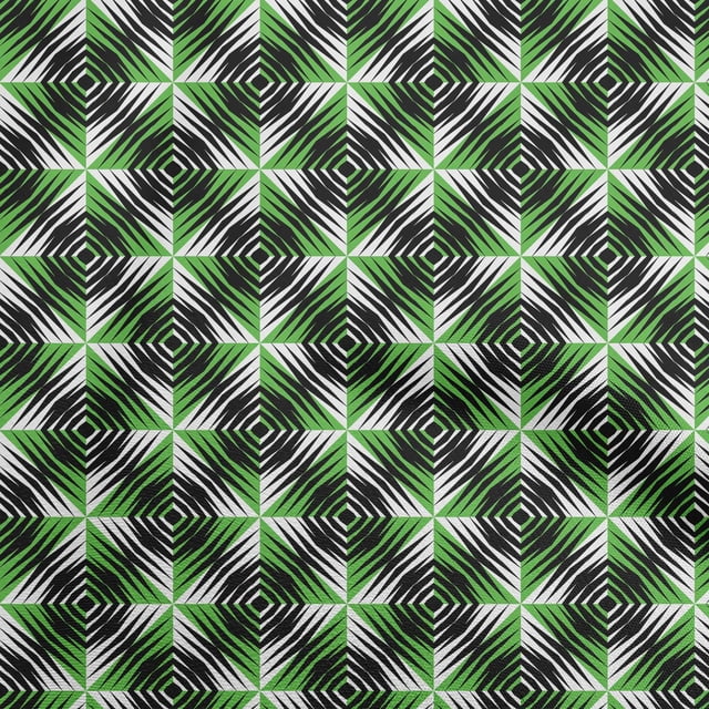 oneOone Polyester Spandex Green Fabric Moire Sewing Craft Project Fabric Prints by Yard 56 Inche Wide-6482