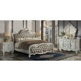 thumbnail image 3 of ACME Versailles II Queen Bed in Vintage Gray Polyurethane and Bone White, 3 of 6