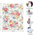 thumbnail image 4 of Pioneer Flower Floral Print Pattern Blanket,Comfortable Soft Lamb Wool Throw Blanket,All Season,Warm Lightweight Blankets for Sofa Bed Couch Living Room Chair,30"x40", 4 of 4