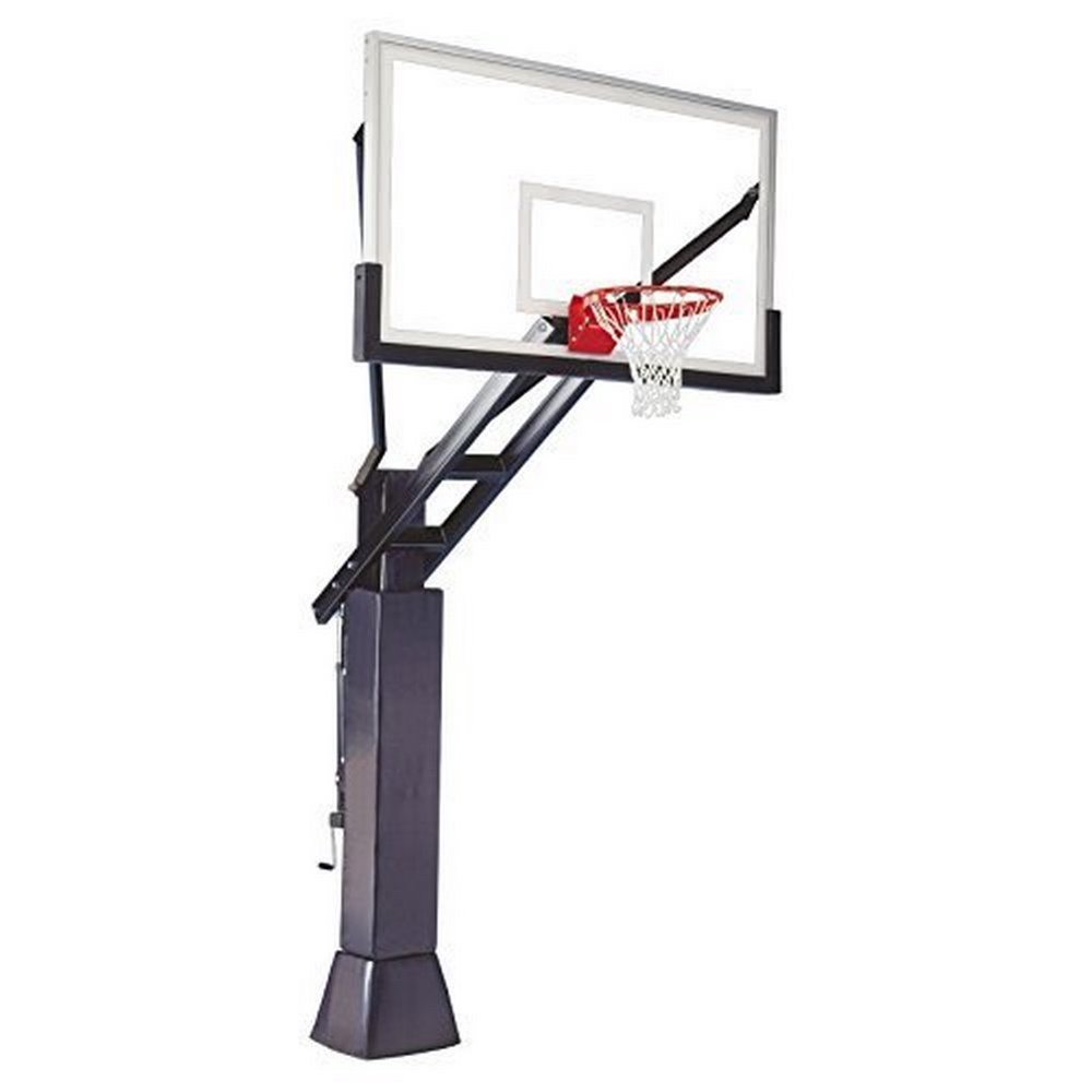 Full Court Inground Adjustable Basketball Goal Hoop with 42" X 72