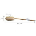 thumbnail image 2 of Bath Brush Double-sided Long Handle Back Brush Body Brush, 2 of 8