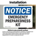 thumbnail image 3 of (2 Pack) Emergency Preparedness Kit OSHA Notice Sign 24 Inch X 18 Inch Vinyl Label Decal Sticker Weather Resistant, UV Protected for Workplace, Business, and Construction Site, Made in, 3 of 7