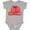 AC-Heather Grey, variant on Inktastic Pink Aloha Palm Girls Baby Bodysuit