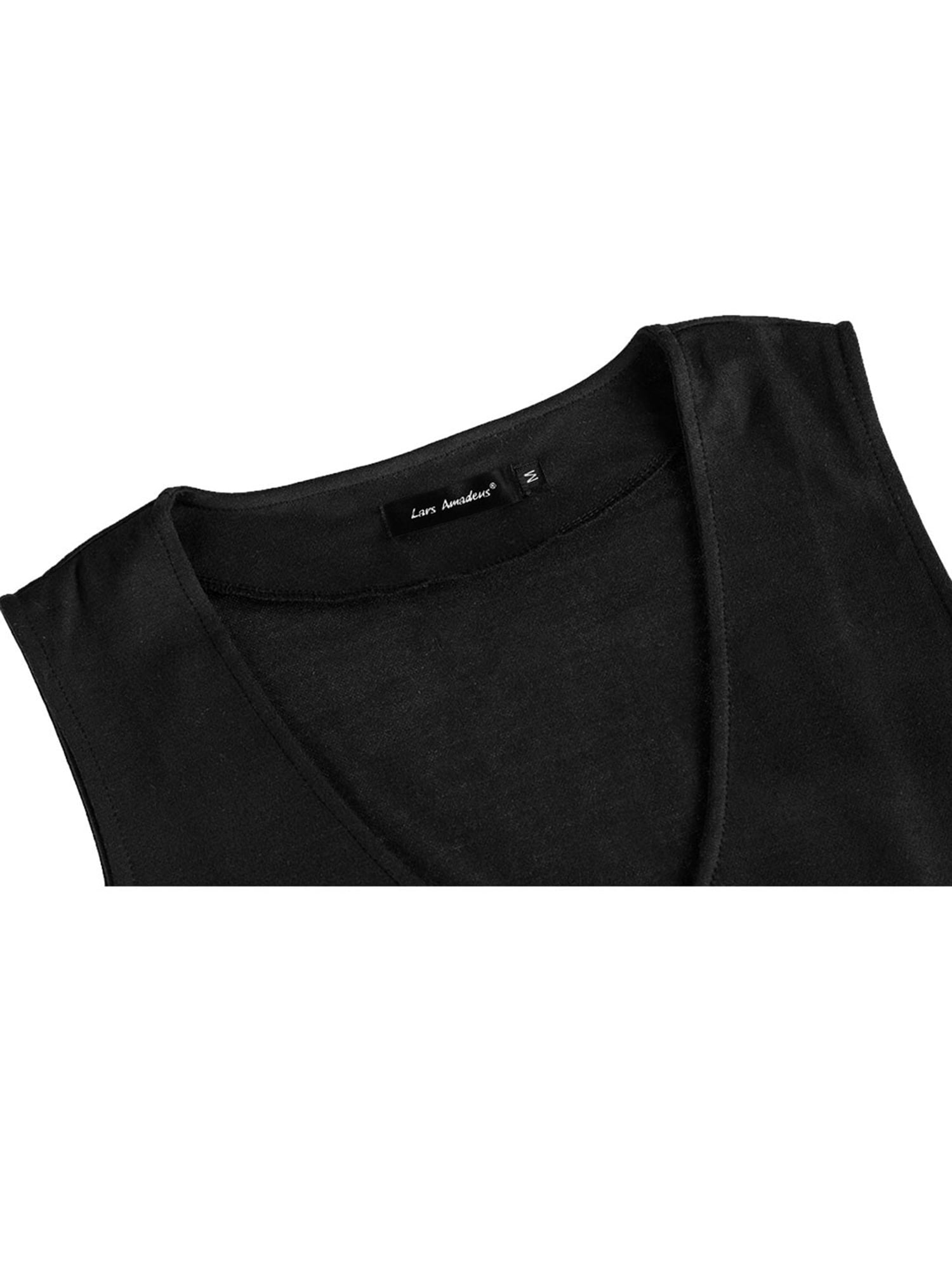 Unique Bargains Men's Button Down V Neck Sleeveless Two Pockets Vests
