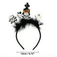 thumbnail image 3 of Ofertas Únicas 1 Pc Diadema de Patrón de Lápidas Clásicas para Halloween 4.72" Diámetro Negro, 3 of 6