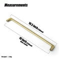 thumbnail image 6 of Goo-Ki 12 Pack 10''(256mm) Hole Center Brushed Bronze Cabinet Pulls, Zinc Alloy Minimalist Style Cabinet Handles for Drawer,Dresser,Cupboard Wardrobe Cabinet, 6 of 8