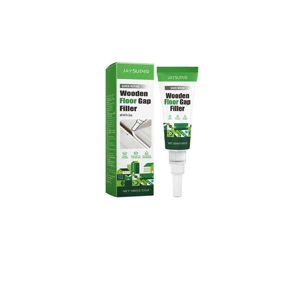 Zzbeans Wood Floor Scratch Repair Kit, Solid Wood Furniture Gap Filler Seam Beautifier Sealant, Pointed Tip Caulk for Tile Gaps & Corner Cracks Waterproof Adhesive