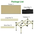 thumbnail image 4 of Xilee Camping Table Portable Folding,Lightweight Roll-Up Table Aluminum Low Portable Picnic Table with Carrying Bag for Outdoor, Beach, Picnic, Backyards, BBQ and Party, 47.2''D x 21.6''W x 19.5''H, 4 of 7
