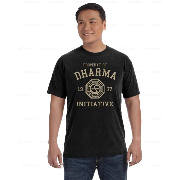 Dharma Initiative Comfort Color T-Shirt LOST 1977 Retro Series Tribute, Unisex, up to size 4XL