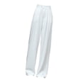 thumbnail image 3 of Pantalones anchos de pierna recta para mujer, pantalones casuales de cintura alta y holgados para primavera. 2XL, 3 of 9