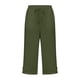 thumbnail image 5 of Pantalones de Lino Mujeres Outfits de Vacaciones Casual Elástico de la Cintura Cordón Suelto Recto Tubo Capris para la Playa de Verano, 5 of 5