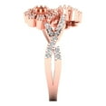 thumbnail image 3 of Halo Engagement Ring for Women - 0.48ct Simulated Red Diamond in 14K Rose Gold Promise Ring, 3 of 6