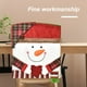 thumbnail image 3 of Advancent Funda trasera de silla de tela de franela de muñeco de nieve de Papá Noel, fundas de asiento suaves y lisas para el hogar, decoración Kits de decoración para fiestas Muñeco de nieve Advancent HA009740-02B, 3 of 6
