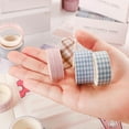 thumbnail image 3 of Craft Tape Plaid Pattern 6 Rolls DIY Colorful 6.56ft Masking Tape Planner Tape, 3 of 6