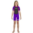 thumbnail image 2 of Hyperflex Unisex Access 2MM Springsuit Wetsuit, Kids, Purple/Pink, 4, 2 of 9