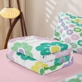 thumbnail image 5 of Erosebridal Groovy Daisy Zipper Full Size Comforter Sets with Fitted Sheet and 2 Pillowcases, Colorful Blossom Zipper Bedding Set, Pink Reversible, Teal Lilac, Pink Reversible, 5 of 7