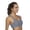 Gray, variant on Sport Bra Women Back Pocket High Impact For Yoga Running Workout Bras Black L