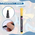 thumbnail image 2 of Uxcell Liquid Chalk Markers, 6Pcs Whiteboard Markers Fine Tip Dry Wipe Pens Colorful Wet Erase Chalk for Whiteboard LED Note Board Blackboard Planning Glass, Yellow, 2 of 6