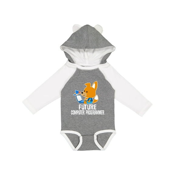 Inktastic Future Computer Programmer Boys Long Sleeve Baby Bodysuit