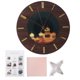 thumbnail image 2 of Wall Clock, Clock Durable Kitchen Wall Clock, Retro Wall Clock DIY Wall Clock For Bedroom Living Room ANGGREK Wall Clock, 2 of 8