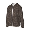 thumbnail image 2 of Pofeuu Dinosaur Print Sun Protection Outdoor Lightweight Full Zip UV Cooling Hoodie Long Sleeve Summer Clothing for Outdoor Hiking-3X-Large, 2 of 5