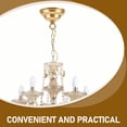 thumbnail image 4 of EcoNesxp Exquisite ceiling light panel cover lamp chandelier fan light gold, 4 of 5