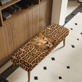 thumbnail image 3 of CHAQLIN Poly Spandex Bench Seat Cushion Slipcover for Bedroom Living Room, Washable Abrasion Resistant Dining Bench Seat Cushion Slipcover, Leopard Decoration Decoration, 3 of 9