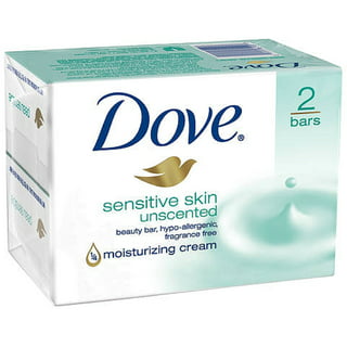 Dove Beauty Moisturizing Cream Bar Soap For Sensitive Skin Unscented - 3.15  Oz