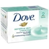Dove Unscented Beauty Bar, Sensitive Skin 4 oz, 2 ea (Pack of 4)