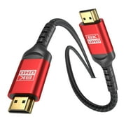 ALLEASA High Speed HDMI Cable, Ultra 48Gbps 8K HDMI Cable ,Super Hign hdmi Cable -4K@120Hz 8K@120Hz, eARC, HDR10, DTS:X, HDCP 2.2 & 2.3, Compatible with PS4/5,Blu-ray, Monitor,PC and More