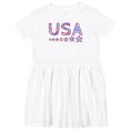 thumbnail image 3 of Inktastic Fourth of July USA Red, White, and Blue Girls Toddler Dress, 3 of 5